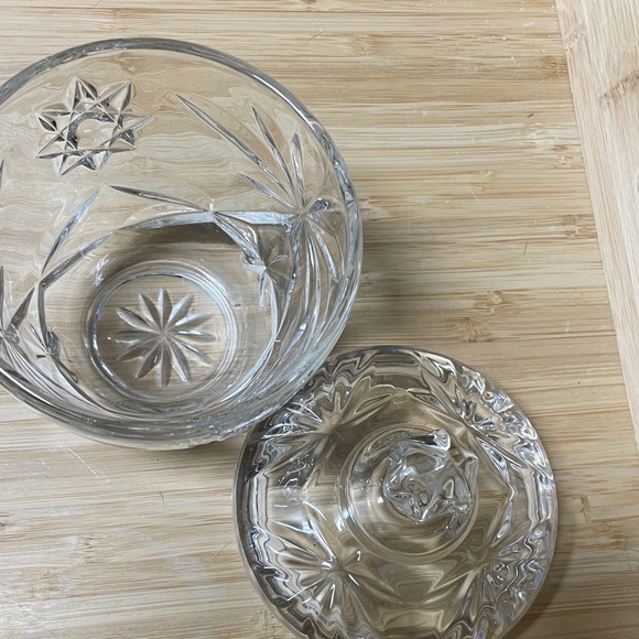 Anchor Hocking Star of David sugar / candy bowl - Picture 4 of 5